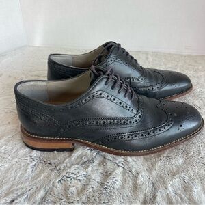 Clark's Lace Up Wing Tip Oxford's Men Size 7.5 Black Shoes